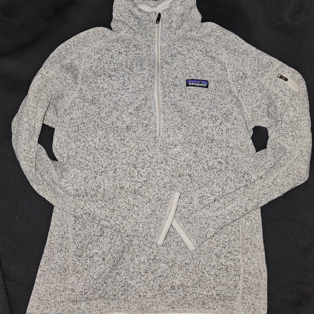 Patagonia Better Sweater Size M Women's 1/4 Quarter Zip Gray Pullover Top